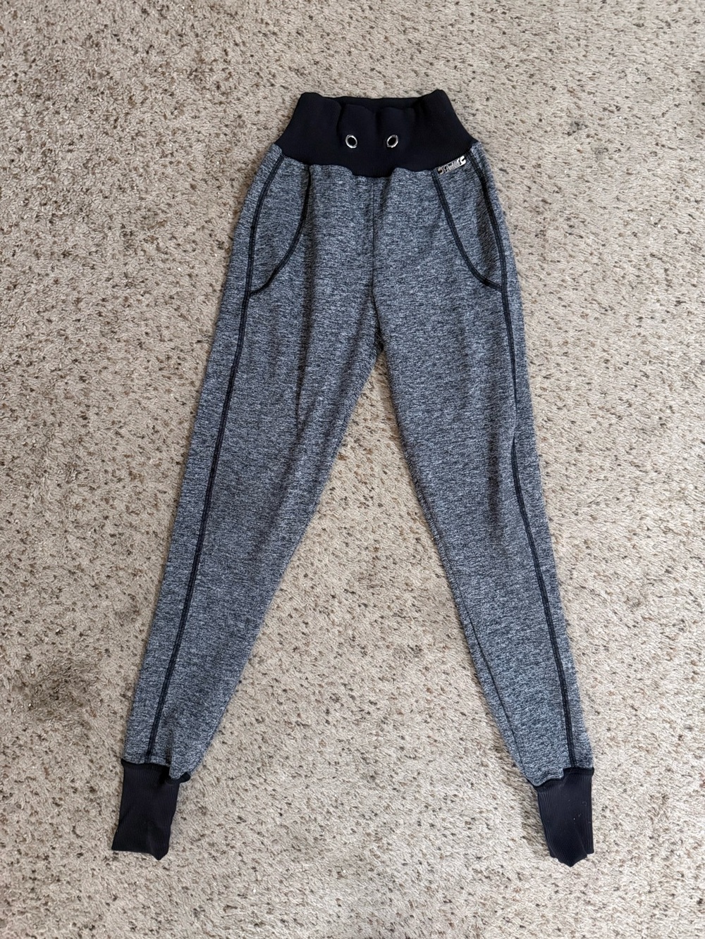 Bombshell Sportswear Heather Grey High-Waisted Jogger Pants